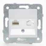 mécanisme Prise RJ45 Alu