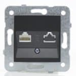 mécanisme Prise RJ45 Noir