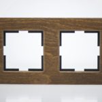 Plaque de finition bois massif noix 2 postes