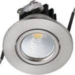 spot LED downlight 3W rond Mat chrome