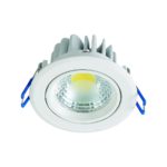 spot led downlight 3W rond blanc
