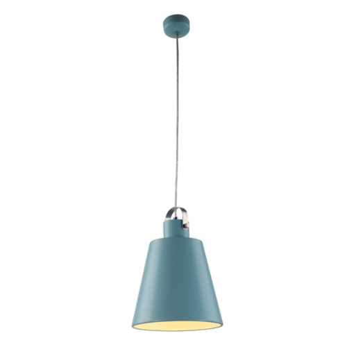 Suspension LED design cloche bleu