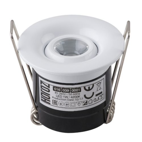 Mini spot LED 1W orientable