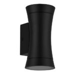 Applique extérieur noir 2 spots éclairage haut et bas