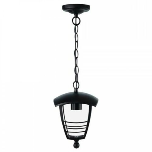 Suspension noir mat pour l'extérieur douille e27 puissance max 60W