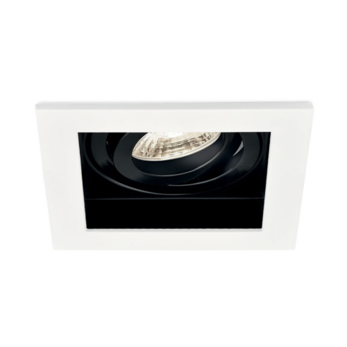 Support de spot Beta R4 carré blanc/noir