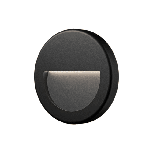 Spot LED mural VEKTAB2 rond noir