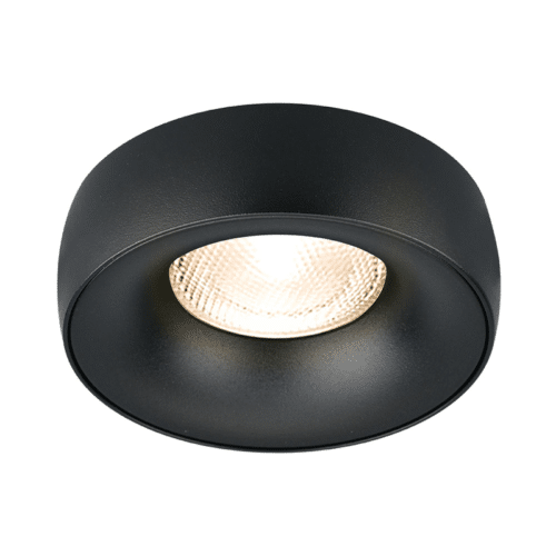 Spot LED noir GU5.3/GU10 rond saillie IP20