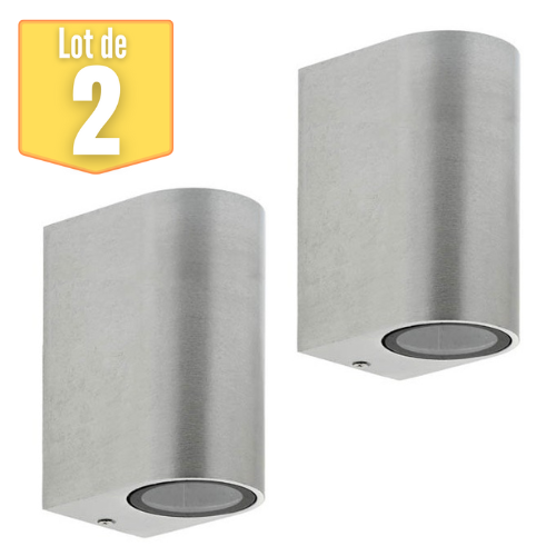 Lot de 2 appliques SPIDER-2D 2x35W Nickel brossé