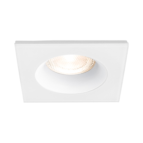 Support de spot encastrable carré blanc