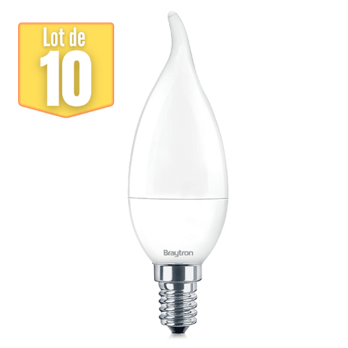 Lot de 10 ampoules LED bougie