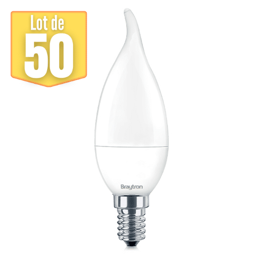 Lot de 50 ampoules LED bougie
