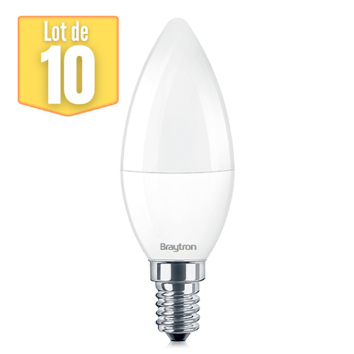 Le lot de 10 ampoules LED flamme 5W