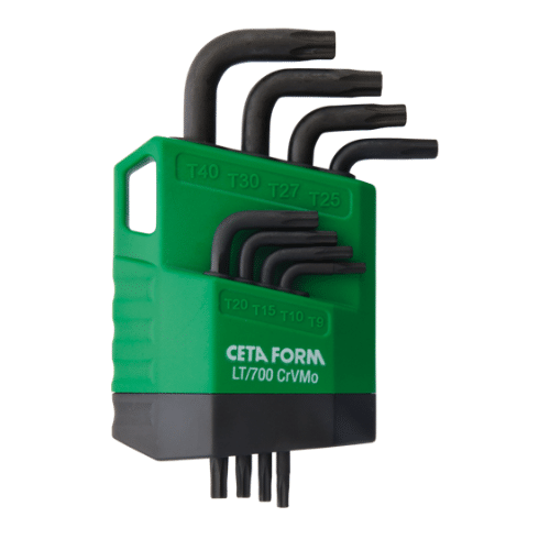 Jeu de 8 clés Torx, L bras court