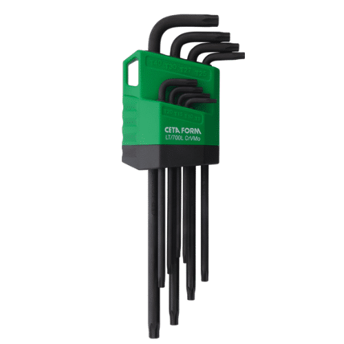 Jeu de 8 clés Torx, L bras long