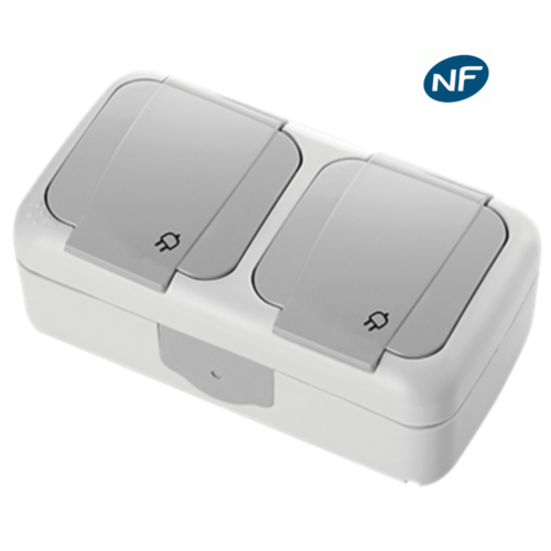 Double prise 2P+T étanche IP54- Viko by Panasonic