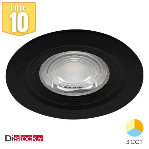 Lot de 10 spots LED encastrables étanches 3en1