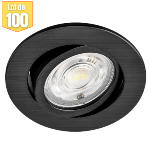 Lot de 100 spots LED encastrables 3en1