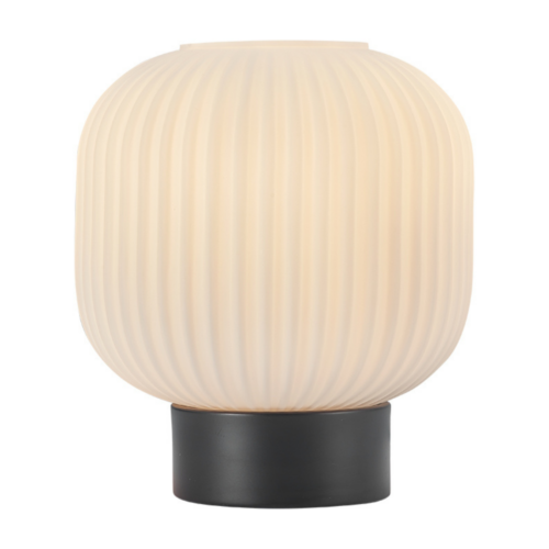 Lampe de table verre opale