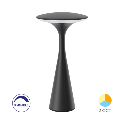 Lampe de table 3W Noir