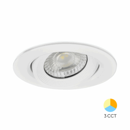 Spot LED encastrable 10W rond blanc