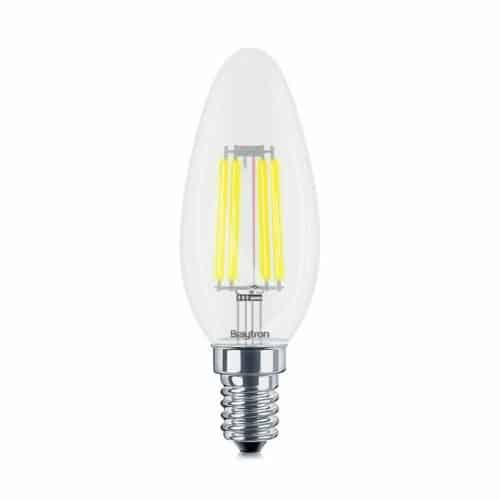 Ampoule LED filament E14 C35 4W 3000K blanc chaud design rétro pour luminaire décoratif