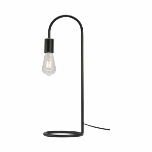 Lampe de table noire décorative 1xE27 – Éclairage intérieur élégant et moderne