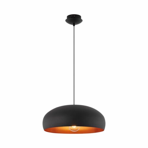 Suspension décorative métal noir 1xE27 23W – Luminaire intérieur design – Modèle BV05-00031