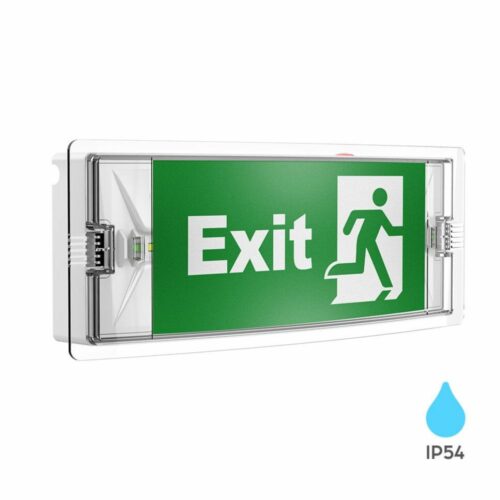 Lampe de sortie LED d’urgence 3W lumière blanche froide 6500K protection IP54