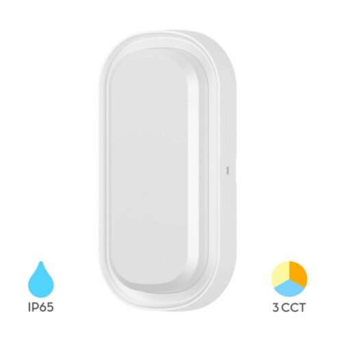 Applique LED extérieure blanche 18W 3IN1 IP65 pour éclairage de façades et parkings