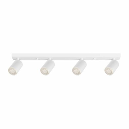 Spot LED en saillie 4xGU10 – Éclairage orientable en aluminium blanc pour intérieur moderne
