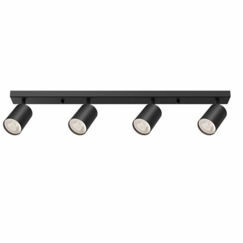 Spot en saillie noir 4xGU10 – Luminaire intérieur design en aluminium