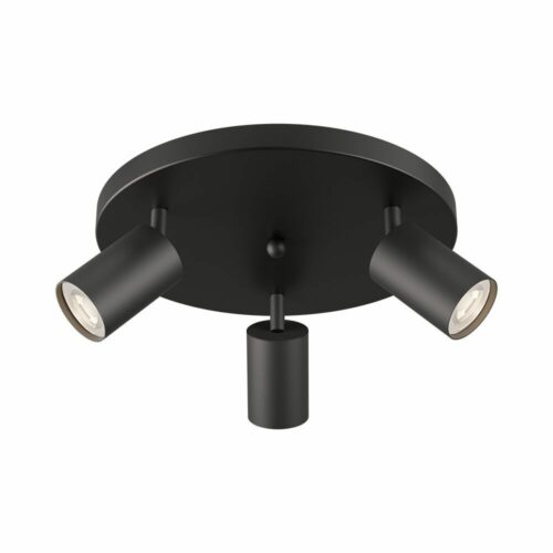 Spot LED surface noir 3xGU10 – Luminaire intérieur élégant