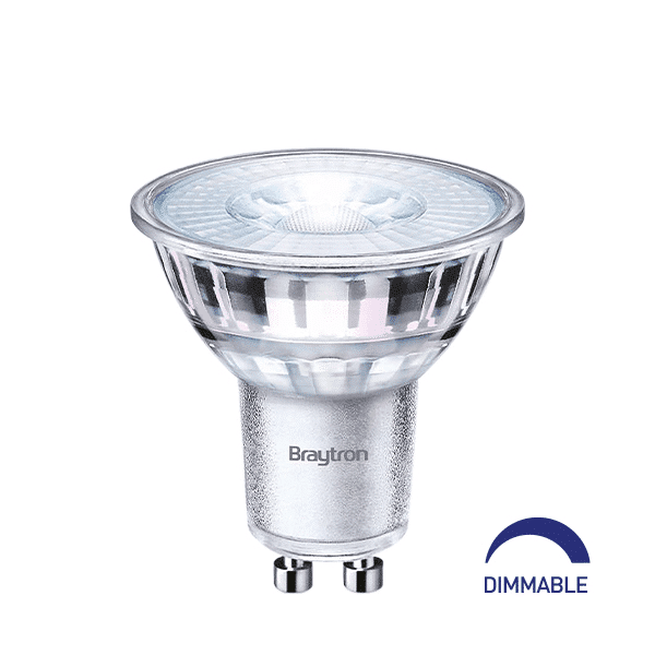 Ampoule LED GU10 5.5W (Eq. 50W) 2700K 38° dimmable | Distock.fr
