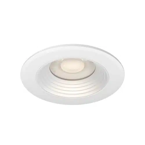 Spot LED encastrable 6.5W 3EN1 dimmable, IPT 90, angle lumineux large; finition blanche.