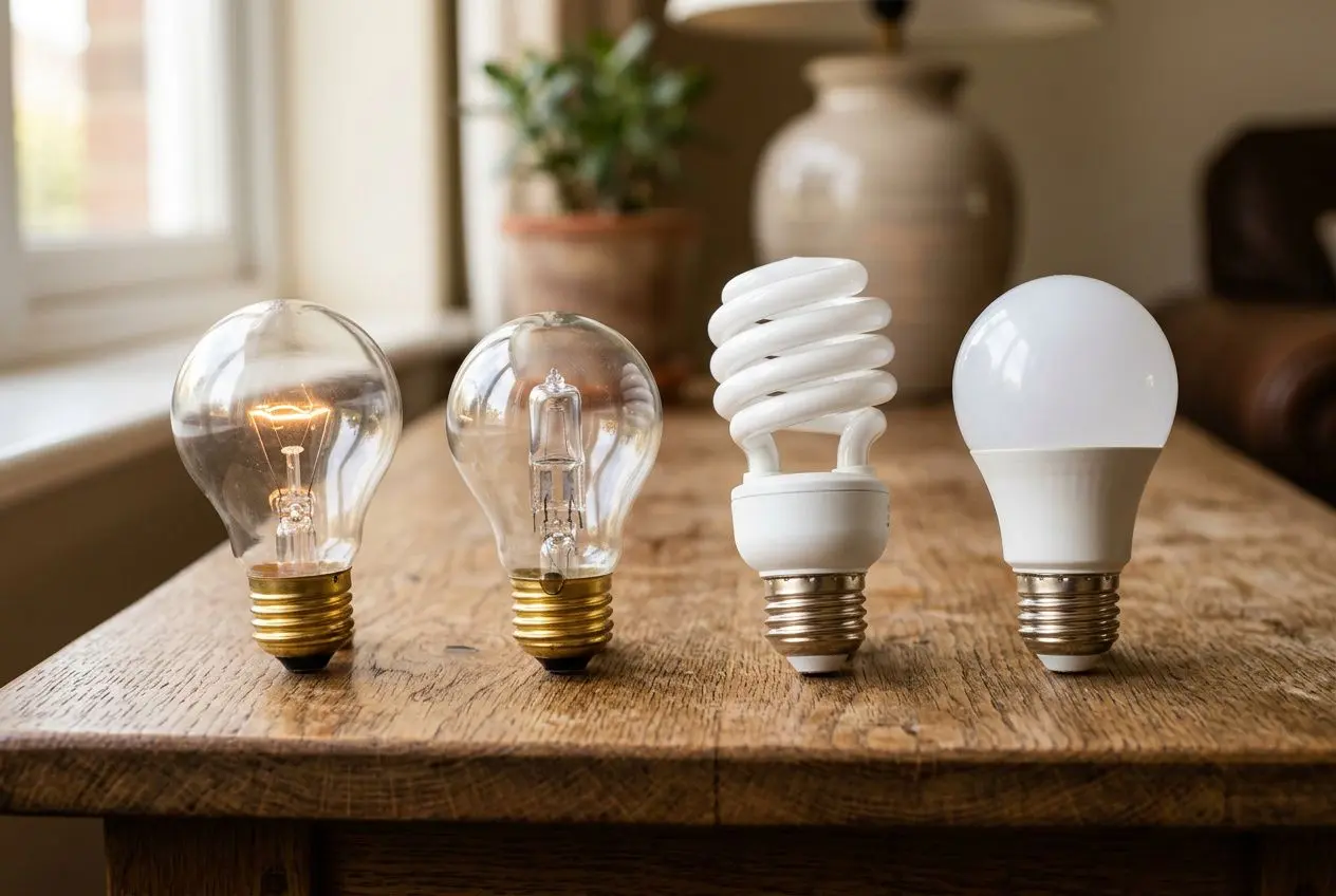 Comparaison des types d'ampoules